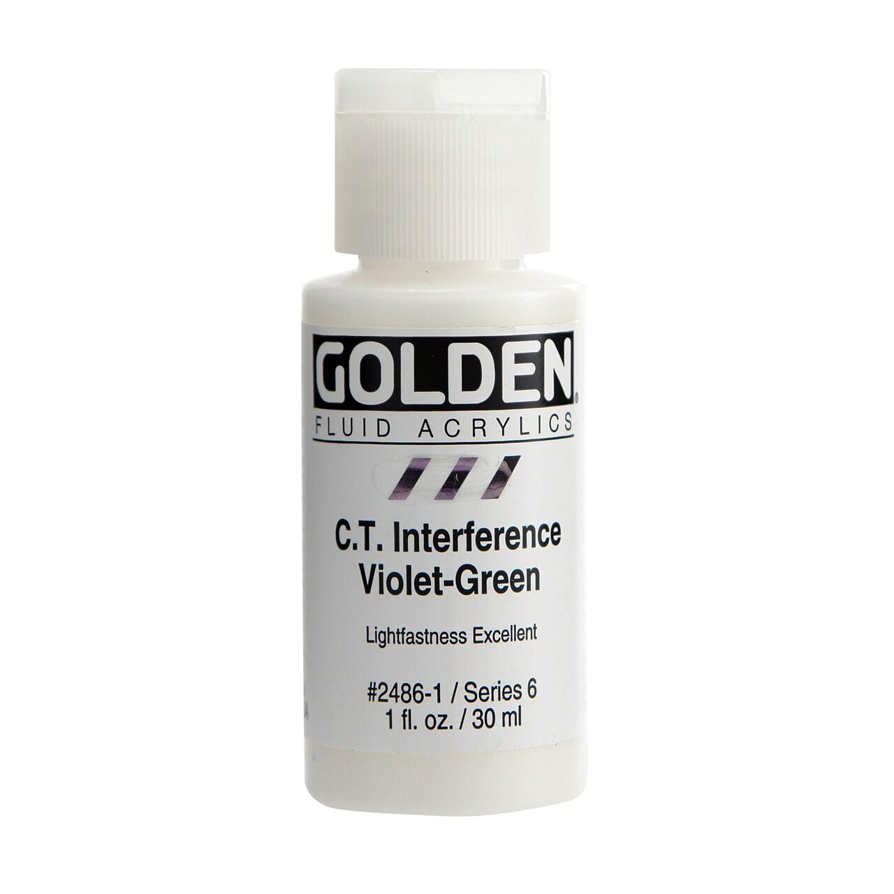Golden Fluid Interference Acrylic, 1 Oz., Interference Violet Green
